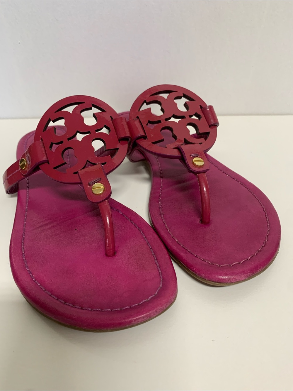 Tory Burch Miller Fuschia Sandals